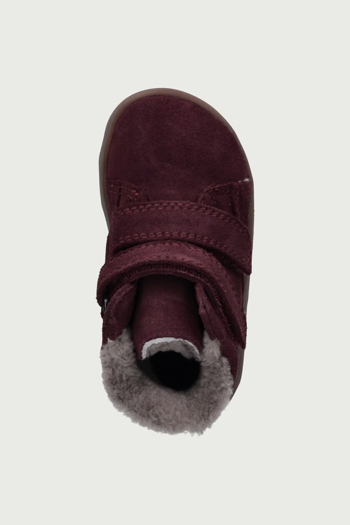 Topánky zimné detské semišové ZERU TEX FURRY BAREFOOT Froddo G2110151.21.24 fialová