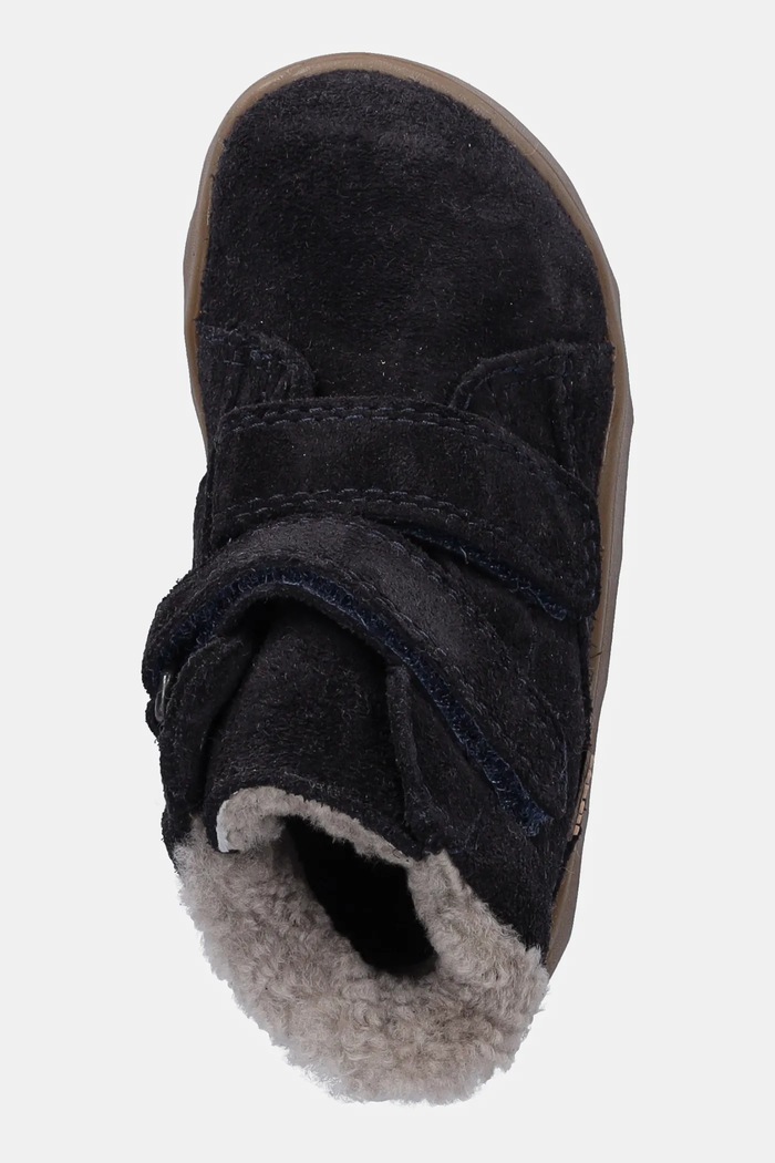 Froddo scarpe invernali in pelle scamosciata bambino/a ZERU TEX FURRY BAREFOOT blu navy G2110151.21.24