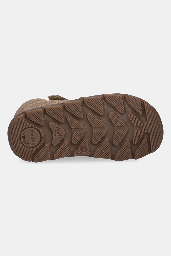 Froddo scarpe invernali in pelle scamosciata bambino/a ZERU TEX FURRY BAREFOOT G2110151.21.24 beige