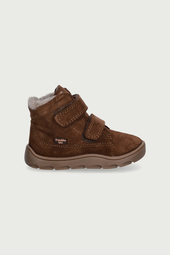 Froddo Topánky zimné detské semišové ZERU TEX FURRY BAREFOOT G2110151.21.24 hnedá AW25