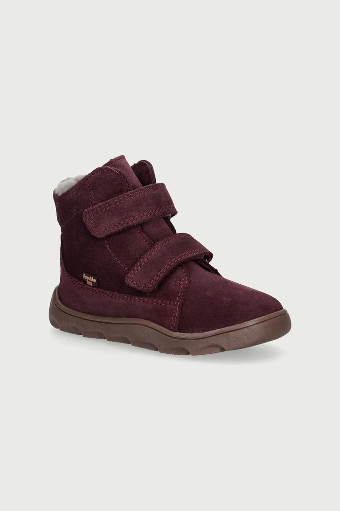 Froddo Topánky zimné detské semišové ZERU TEX FURRY BAREFOOT fialová G2110151.25.30
