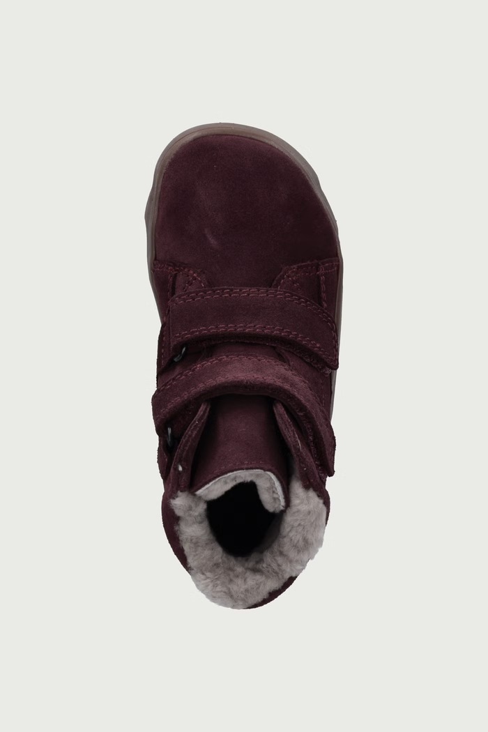 Topánky zimné detské semišové ZERU TEX FURRY BAREFOOT Froddo G2110151.25.30 fialová