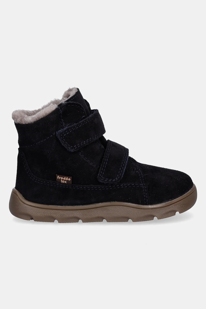 Detské zimné semišové topánky Froddo ZERU TEX FURRY BAREFOOT G2110151.25.30 tmavomodrá AW25