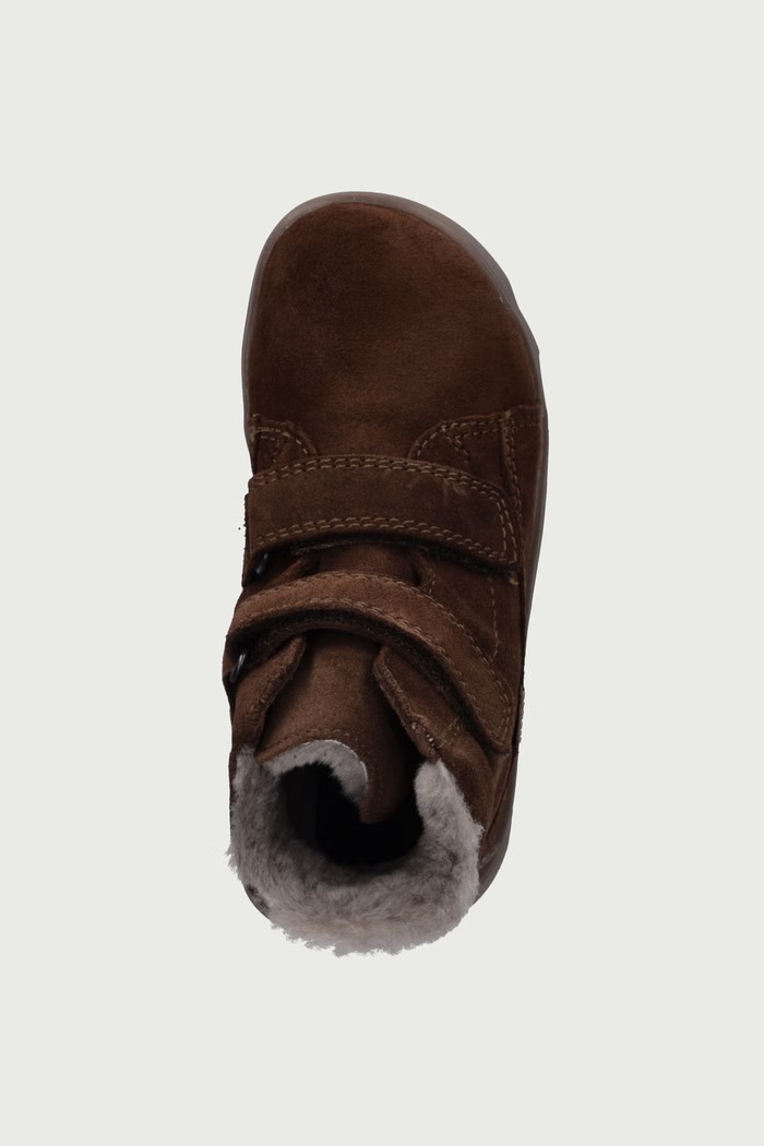 Topánky zimné detské semišové ZERU TEX FURRY BAREFOOT Froddo G2110151.25.30 hnedá
