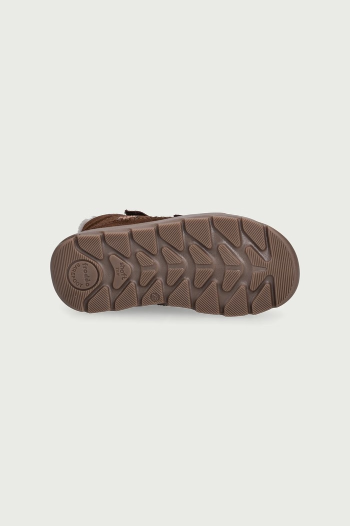 Topánky zimné detské semišové ZERU TEX FURRY BAREFOOT Froddo hnedá G2110151.25.30
