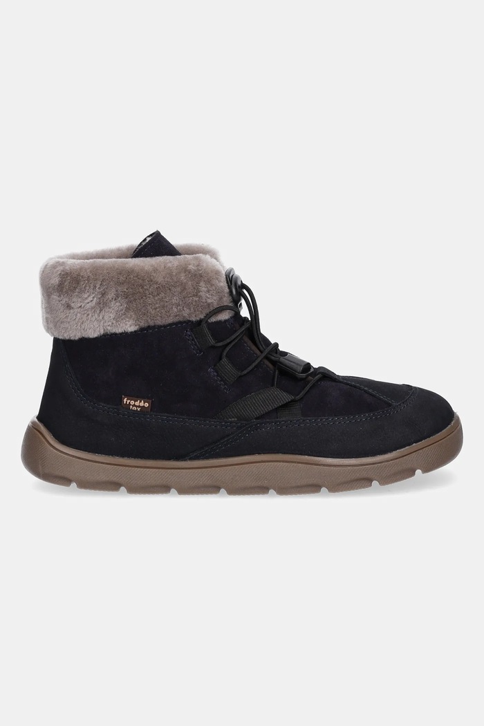 Detské kožené snehule Froddo ZERU TEX COSY BAREFOOT G3110258.31.35 tmavomodrá AW25