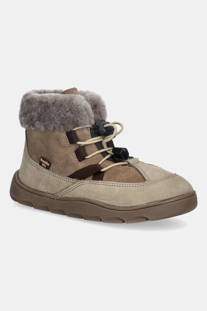 Froddo Детские кожаные сапоги Froddo ZERU TEX COSY BAREFOOT бежевый G3110258.31.35