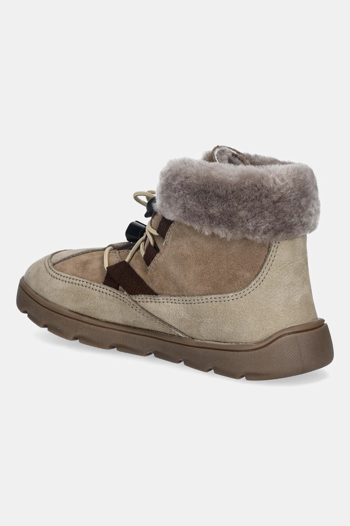 Мальчик Froddo Детские кожаные сапоги Froddo ZERU TEX COSY BAREFOOT G3110258.31.35 бежевый