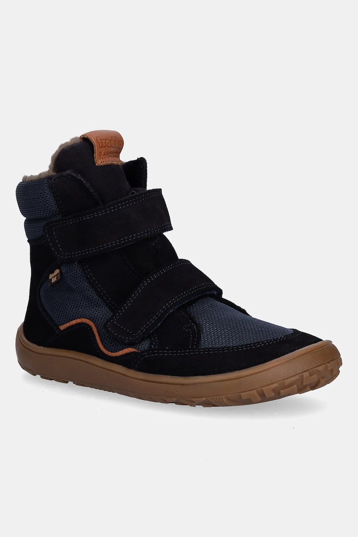 Detské zimné topánky Froddo BAREFOOT TEX WINTER semišová koža tmavomodrá G3160247.25.30