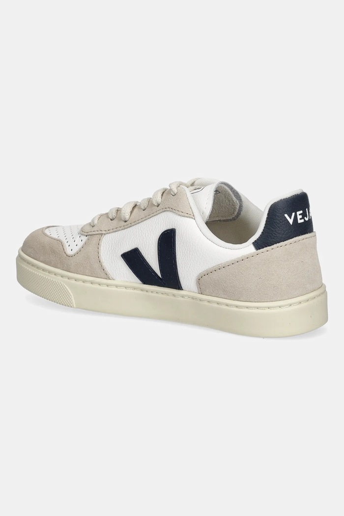 CHLAPEC Dětské kožené tenisky Veja Small V-10 Laces CX0503807C.28.35 béžová