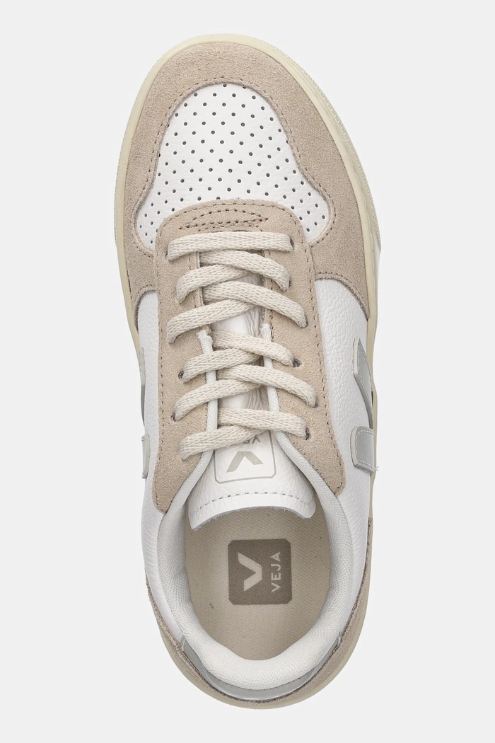 Veja teniși din piele copii Small V-10 Laces bej CX0520999C.28.35