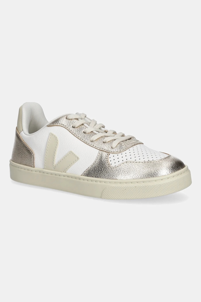 Veja sneakersy skórzane dziecięce Small V-10 Laces Planet friendly złoty CX0521003C.28.35