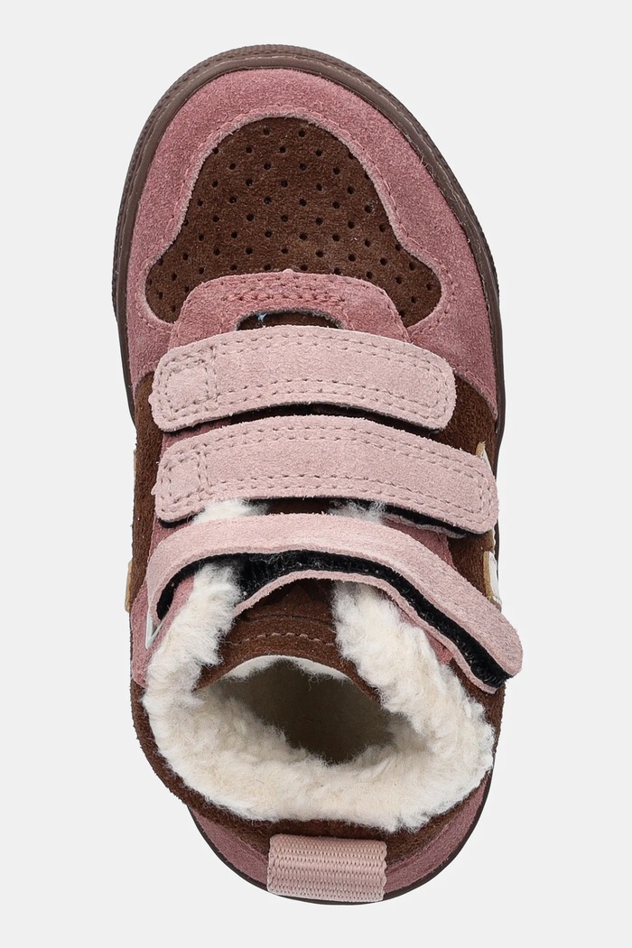 Veja gyerek télicipő velúrból Small V-10 Mid Winter rózsaszín DF0320994C.22.27
