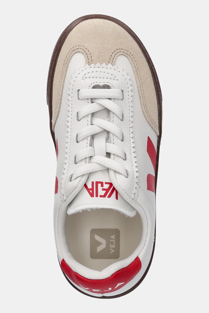 Детски кожени маратонки Veja Small Volley бежов SY2021012C.28.35