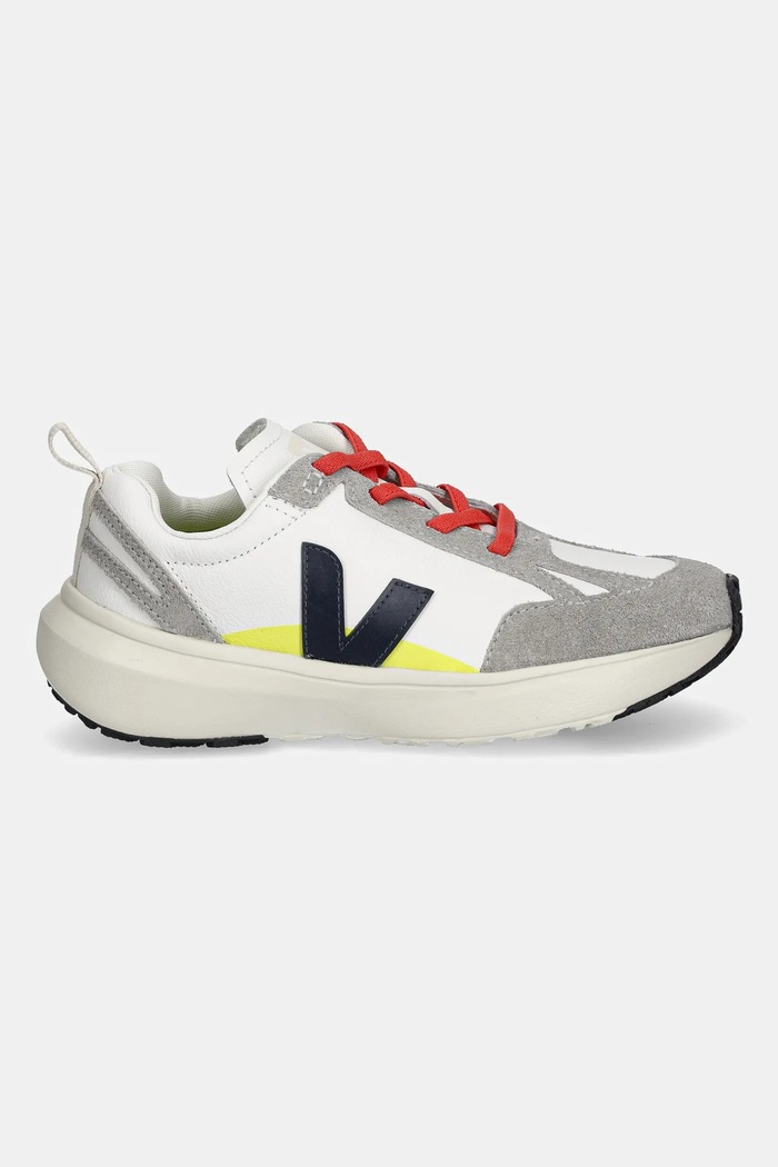 Detské kožené tenisky Veja Small Canary Light YL2021026C.28.35 sivá AW25
