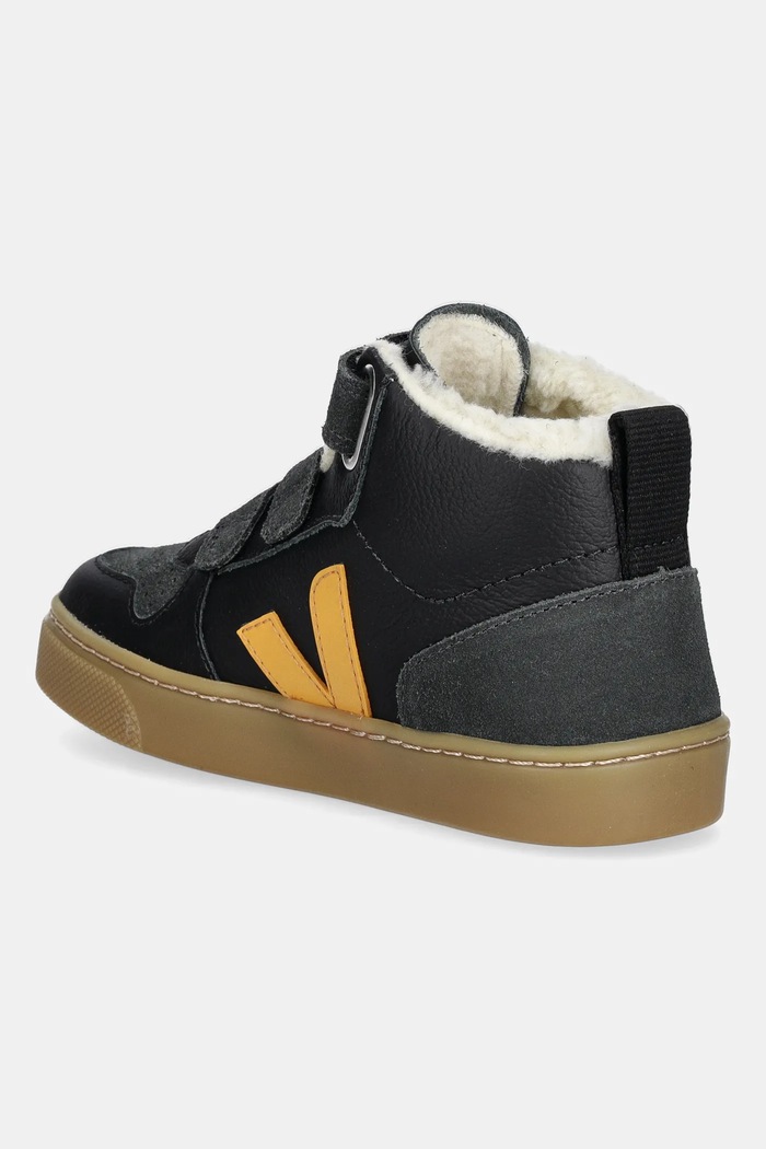 CHLAPEC Dětské kožené tenisky Veja Small V-10 Mid Winter DF0503814C.28.35 černá