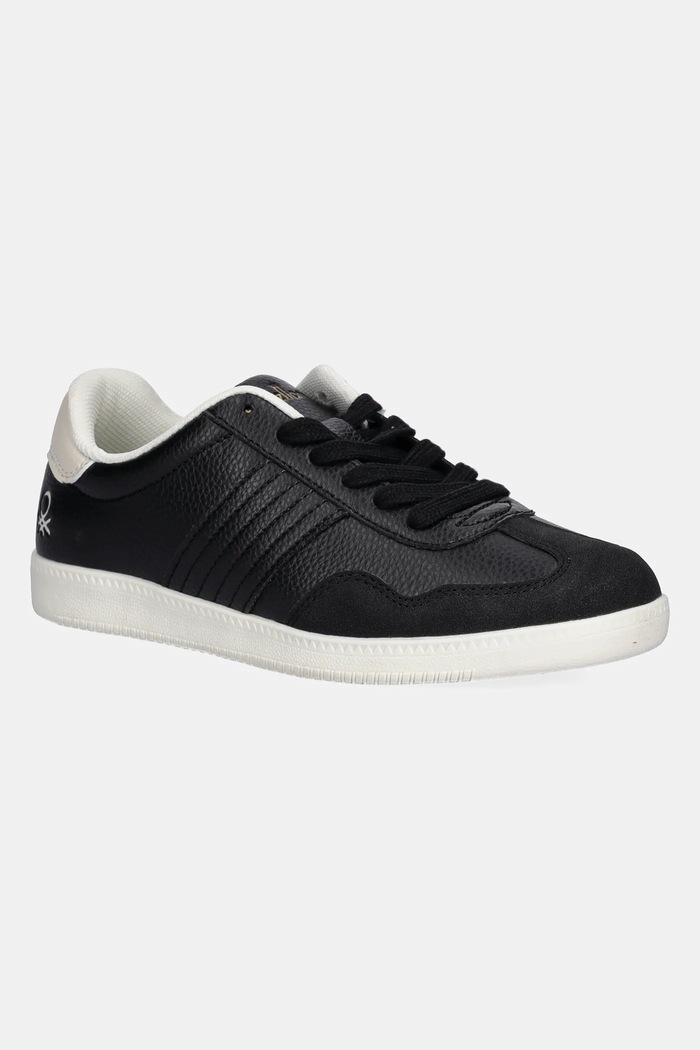 Παιδικά sneakers United Colors of Benetton απομίμηση σουέτ μαύρο 8S5VCD01T.G.seasonal