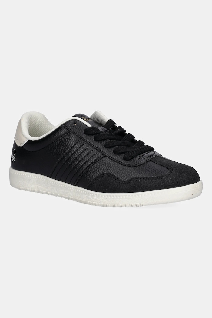 Παιδικά sneakers United Colors of Benetton απομίμηση σουέτ μαύρο 8S5VCD01T.G.seasonal