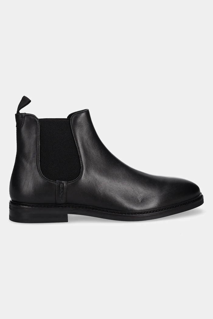 Gant bőr bokacsizma Bidford 31651143 fekete AW25
