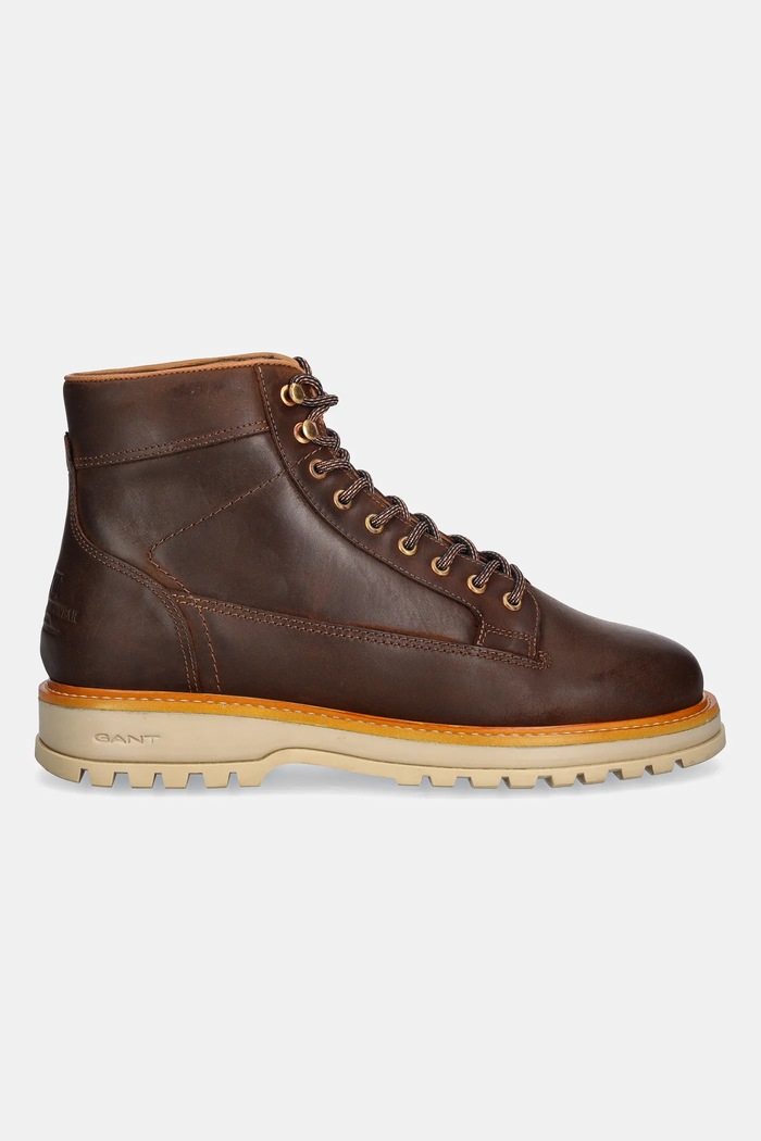 Gant bőr bakancs Clafton 31641130 barna AW25