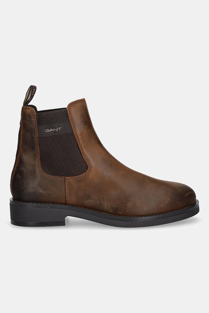 Gant Kožené kotníkové boty Gant Prepdale 31651104 hnědá AW25
