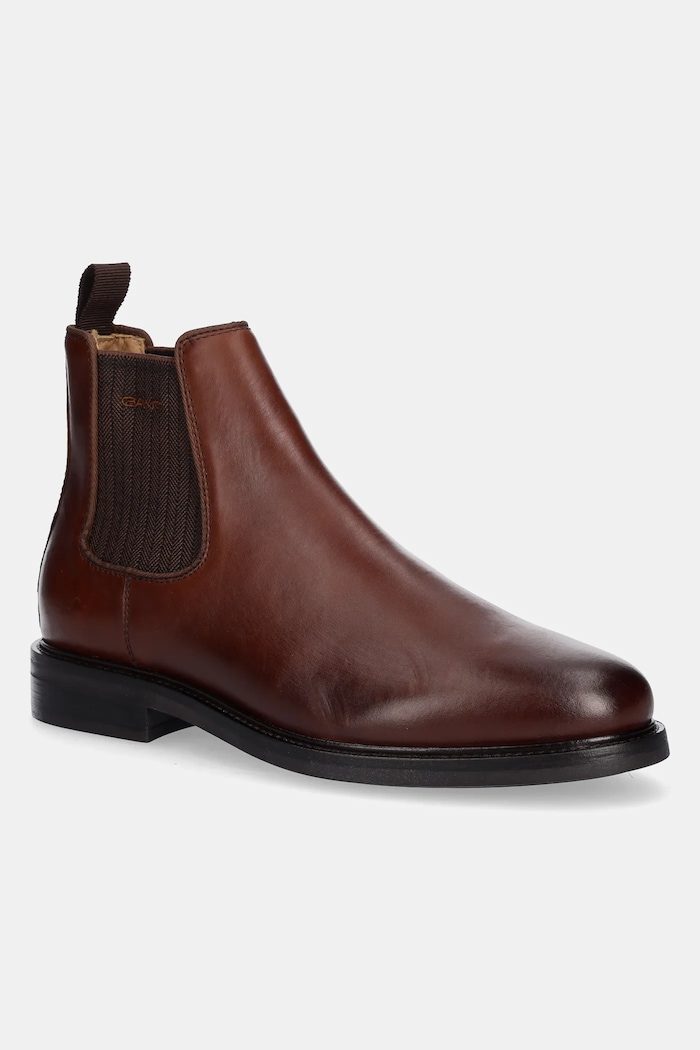 Gant Sztyblety skórzane St Fairkon brązowy 31651089