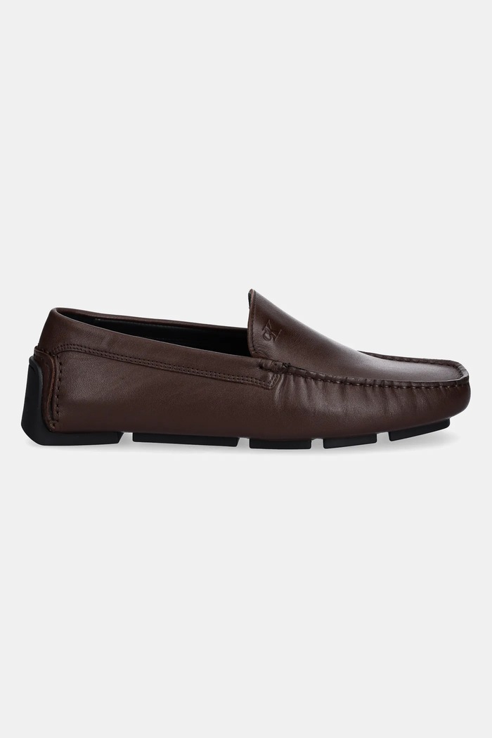 Usnjeni mokasini Calvin Klein DRIVER LTH HM0HM01864 rjava AW25