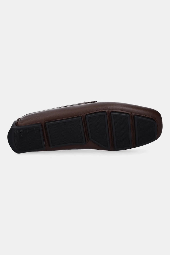 Usnjeni mokasini Calvin Klein DRIVER LTH HM0HM01864 rjava