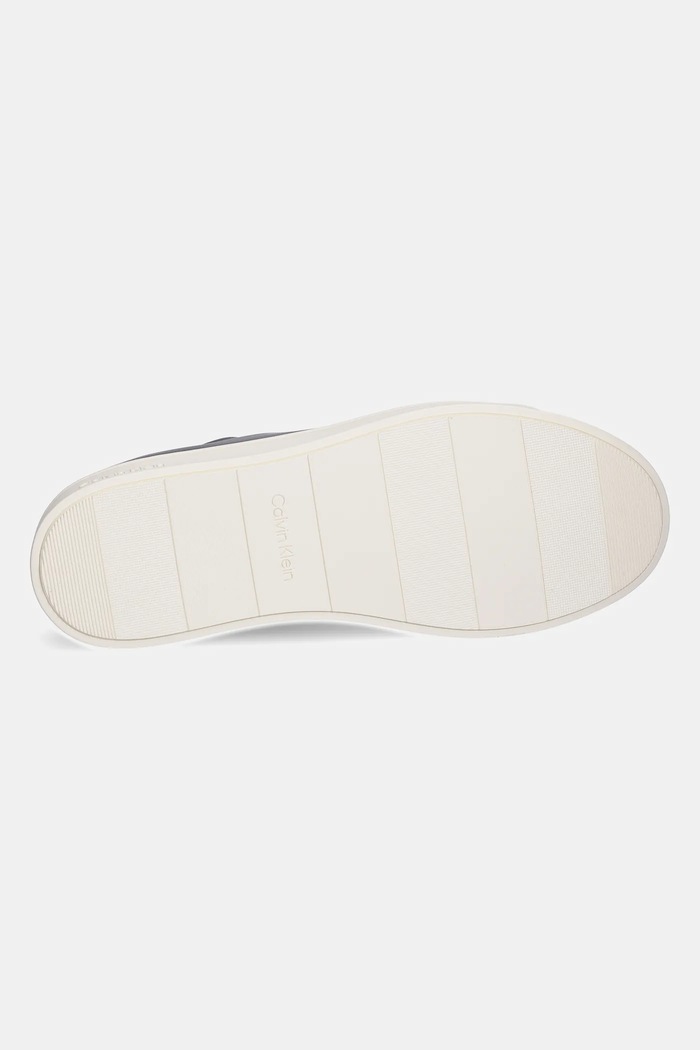 Kožené tenisky Calvin Klein PURE LOW LACEUP CUPSOLE HF LTH HM0HM01859 čierna
