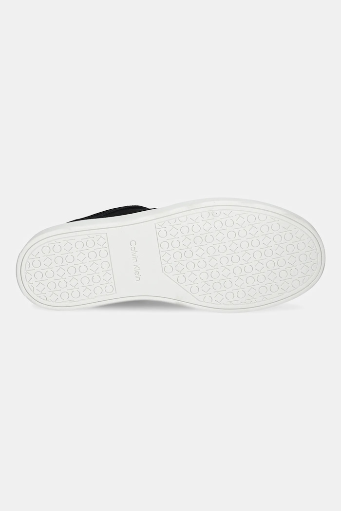 Calvin Klein velúr sportcipő CLEAN CUP LOW LACEUP OXF SU HM0HM01880 fekete