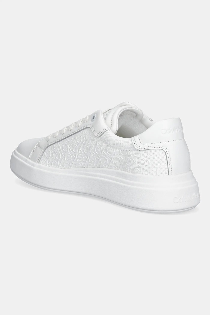 Obuwie Calvin Klein sneakersy CHUNKY LOW TOP LACE UP MONO HM0HM01970 biały