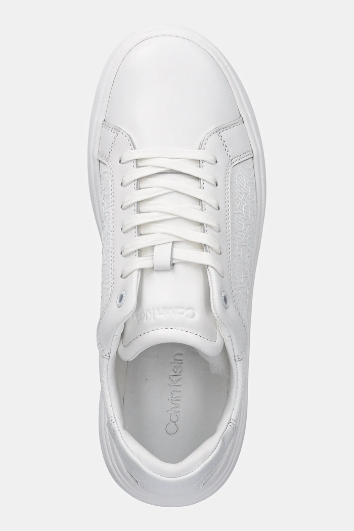 Calvin Klein sneakersy CHUNKY LOW TOP LACE UP MONO biały HM0HM01970