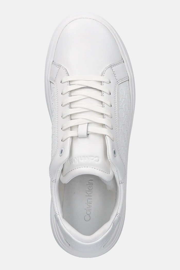 Calvin Klein sneakersy CHUNKY LOW TOP LACE UP MONO biały HM0HM01970