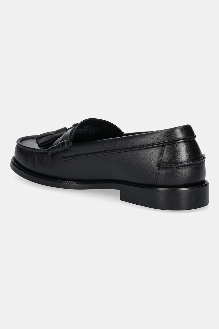 Obuwie Tommy Hilfiger mokasyny skórzane TH TASSEL LTH LOAFER FM0FM05494 czarny