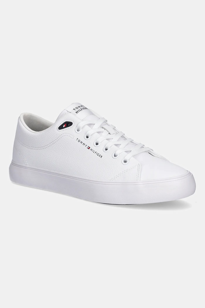 Tommy Hilfiger Tenisky Tommy Hilfiger TH HI VULC CORE LOW LTH II ESS bílá FM0FM05511