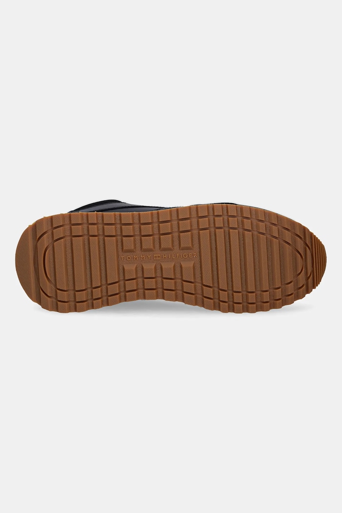 Tommy Hilfiger bőr sportcipő NEW RUNNER EVA LTH ESS FM0FM05512 fekete