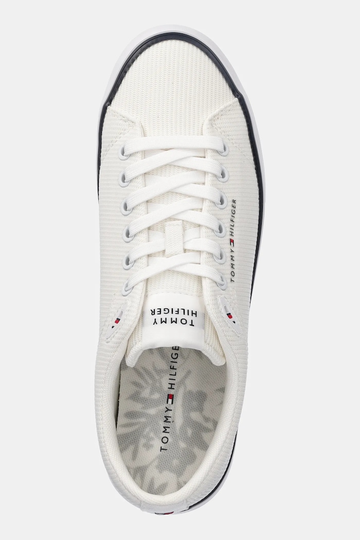 Πάνινα παπούτσια Tommy Hilfiger TH HI VULC CORE LOW II MESH μπεζ FM0FM05513