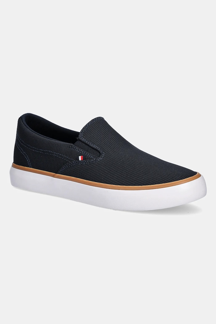 Πάνινα παπούτσια Tommy Hilfiger TH HI VULC CORE LOW II SLIPON slip on σκούρο μπλε FM0FM05514