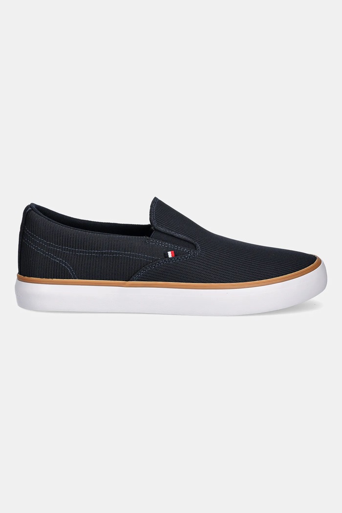 Πάνινα παπούτσια Tommy Hilfiger TH HI VULC CORE LOW II SLIPON FM0FM05514 σκούρο μπλε AW25