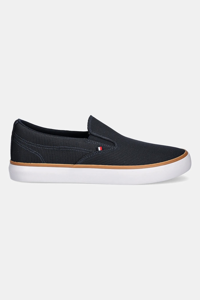 Πάνινα παπούτσια Tommy Hilfiger TH HI VULC CORE LOW II SLIPON FM0FM05514 σκούρο μπλε AW25