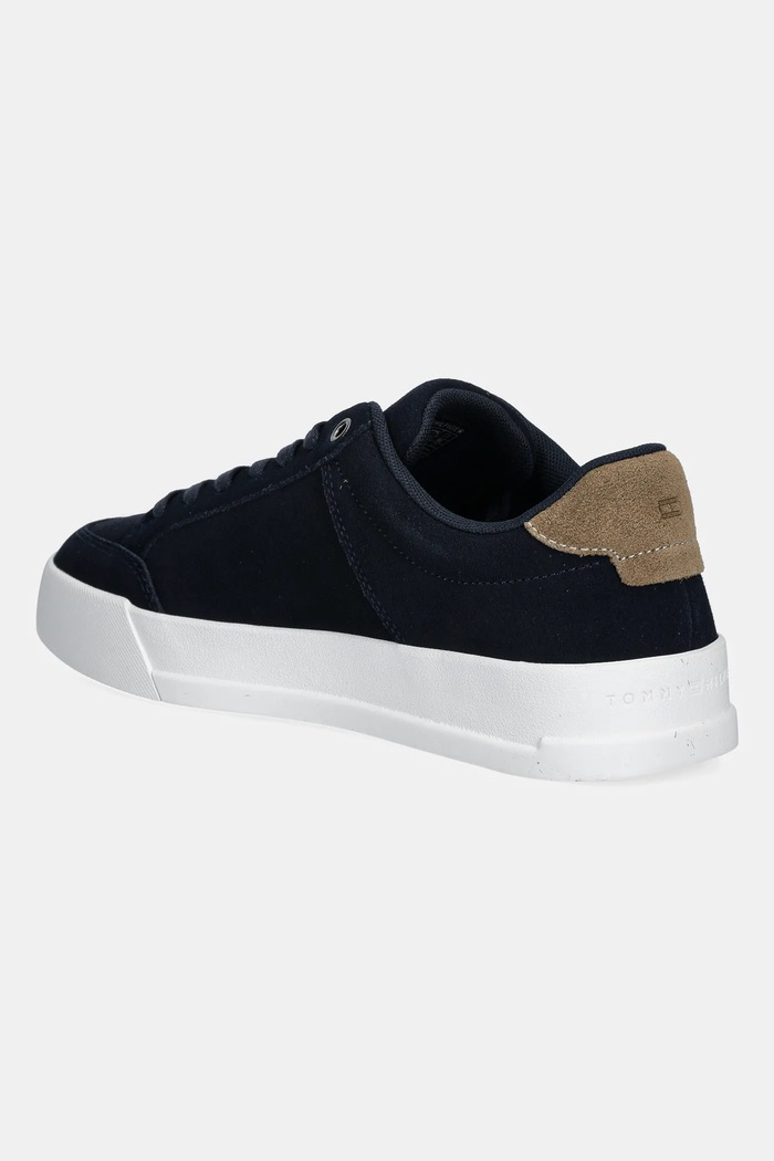 Obuwie Tommy Hilfiger Sneakersy zamszowe TH COURT SUMMER SUEDE FM0FM05517 granatowy