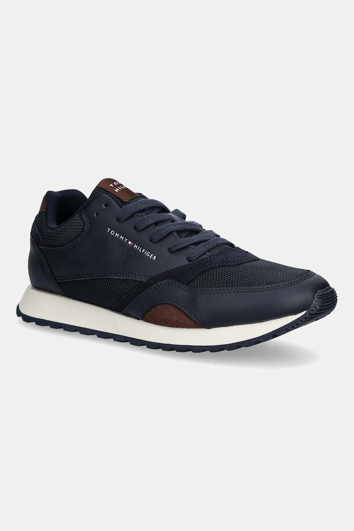 Sneakers Tommy Hilfiger NEW RUNNER EVA MIX υφασμάτινο σκούρο μπλε FM0FM05522