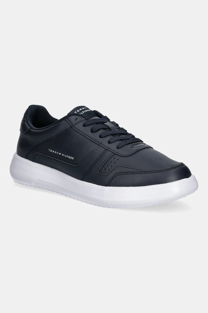 Tommy Hilfiger bőr sportcipő MODERN LIGHTCUP LTH alacsony sötétkék FM0FM05529