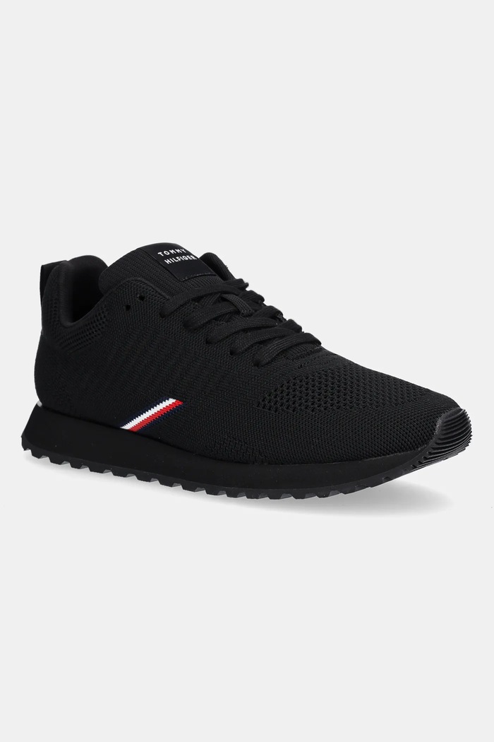 Маратонки Tommy Hilfiger NEW RUNNER EVA CORPO KNIT ниска черен FM0FM05648