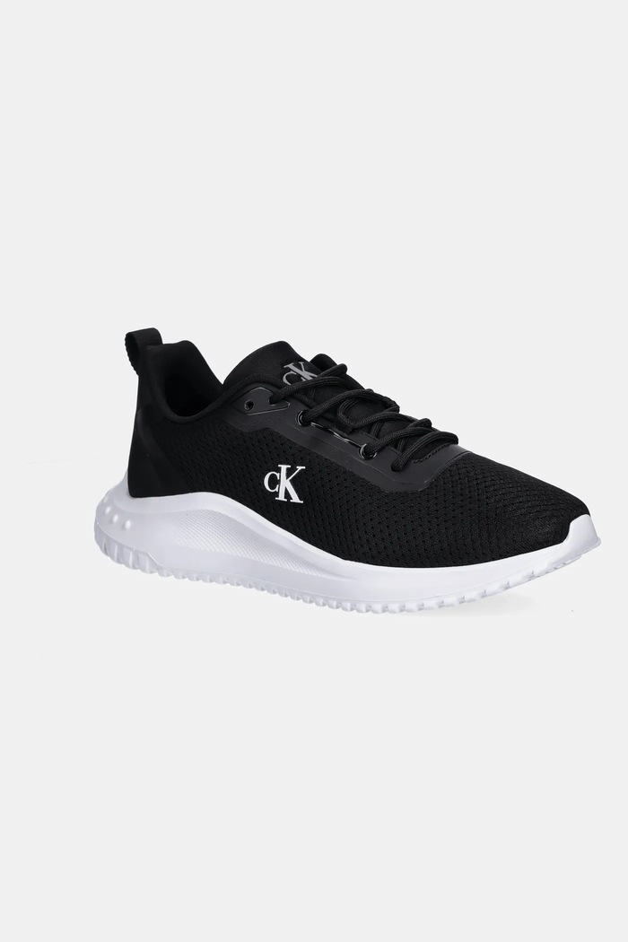 Superge Calvin Klein Jeans EVA RUNNER MIX MESH Imitacija zrnatega usnja bela YM0YM01285