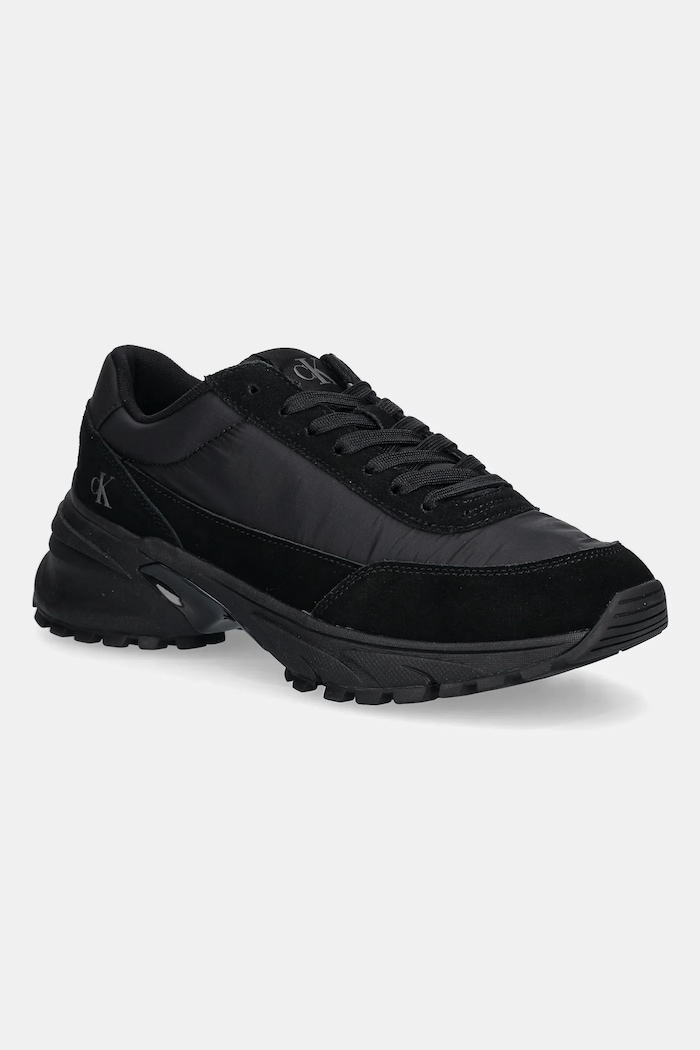Calvin Klein Jeans sportcipő HIKE RUNNER CASUAL NY-SU velúr bőr fekete YM0YM01292