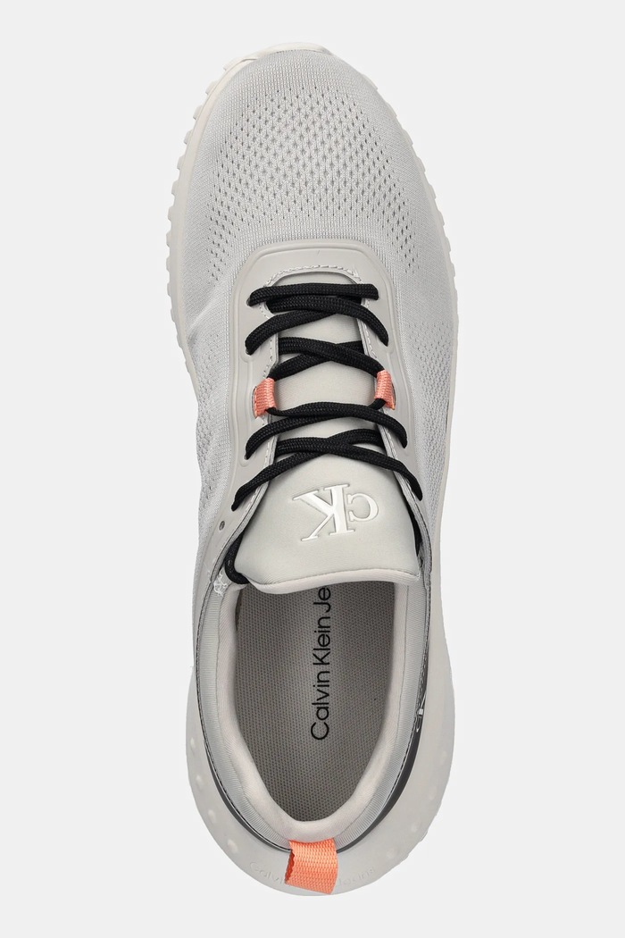 Tenisky Calvin Klein Jeans EVA RUNNER TECH KNIT sivá YM0YM01293