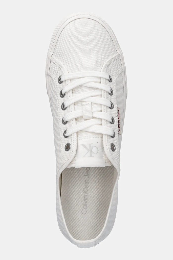 Tenisky Calvin Klein Jeans ESS VULC LOW MG CV bílá YM0YM01301