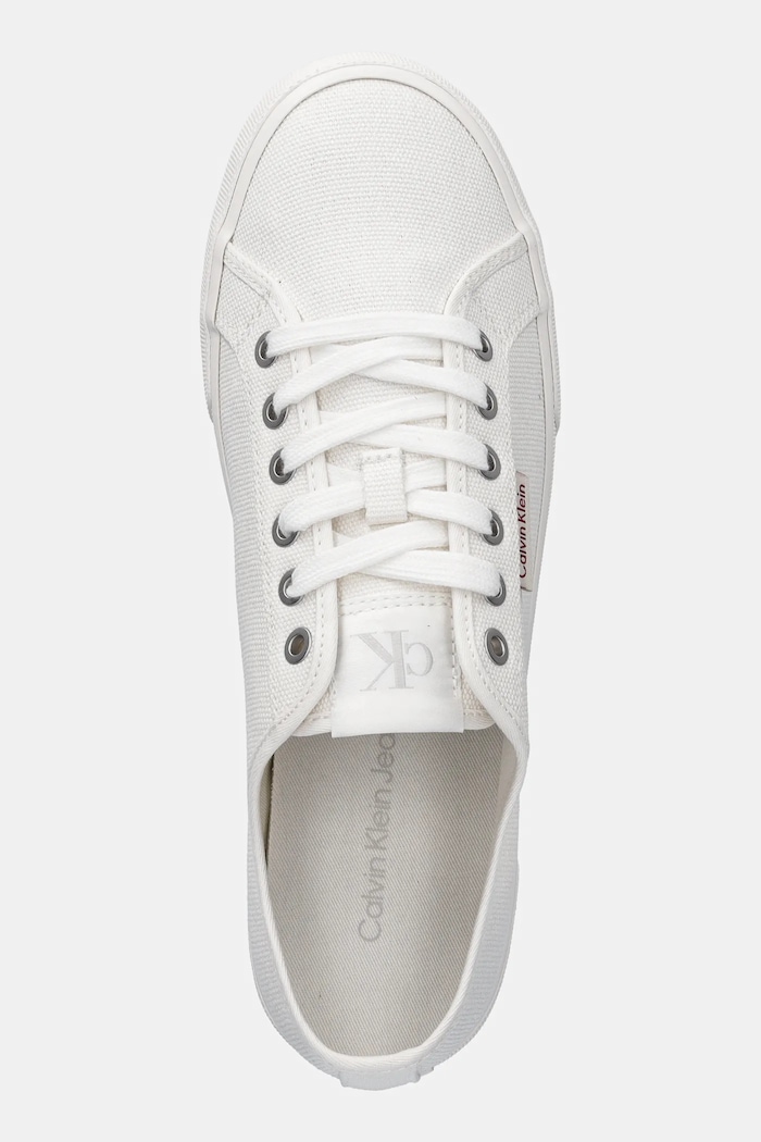 Tenisky Calvin Klein Jeans ESS VULC LOW MG CV bílá YM0YM01301