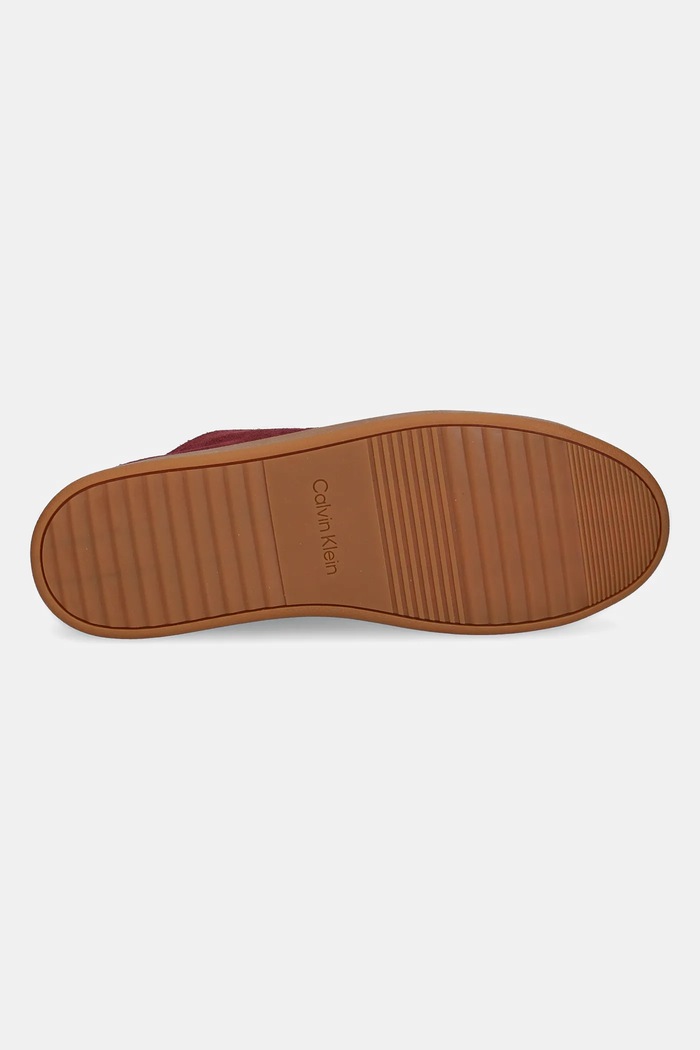 Semišové tenisky Calvin Klein Jeans LOW PROFILE CUPSOLE SU YM0YM01321 burgundské